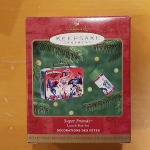 Hallmark Keepsake Super Friends Lunch Box Set 2000